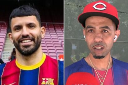 Kun Agüero y el padre de Lamine Yamal