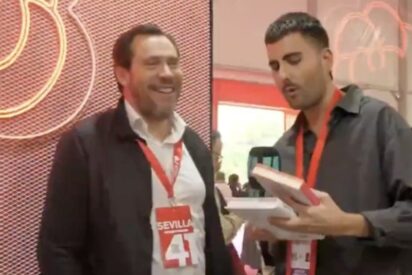 El ministro socialista Óscar Puente con David Andujar