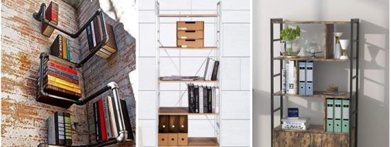 estanterías de pared estilo industrial 