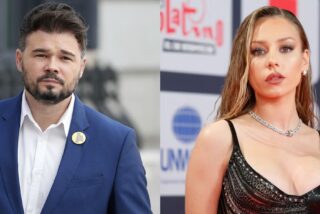 Gabriel Rufián y Ester Expósito.