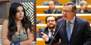 Sarah Santaolalla y Alfonso Serrano.