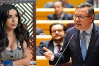 Sarah Santaolalla y Alfonso Serrano.