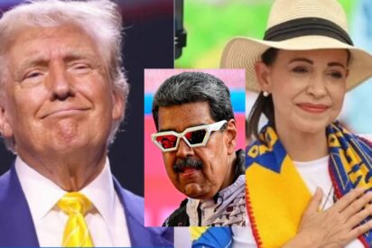 Trump, Maduro y María Corina Machado